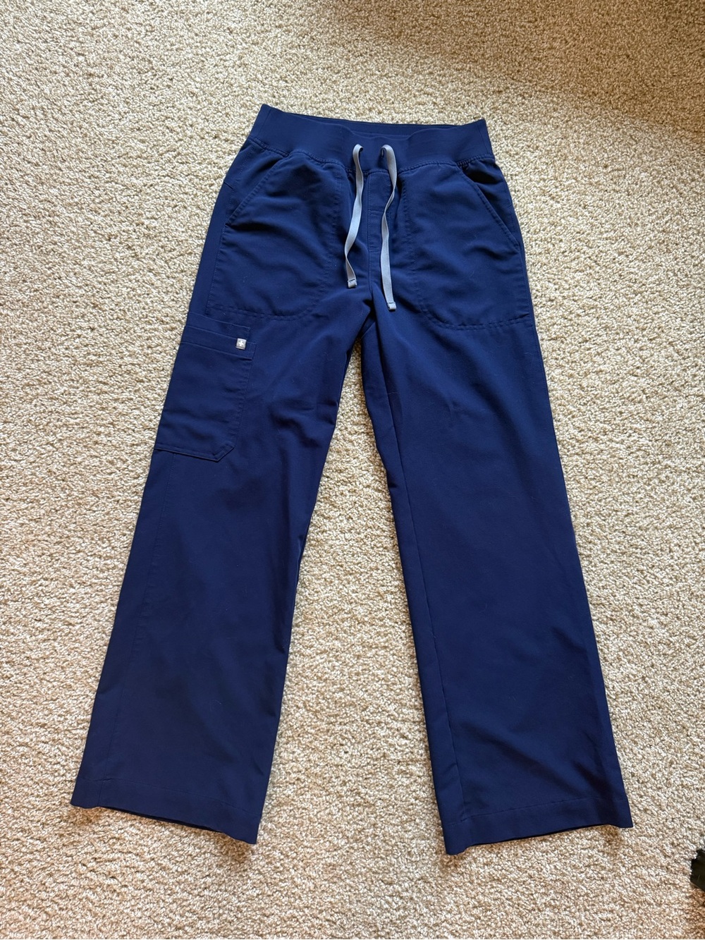 FIGS Isabel High-Rise Wide Leg Pant, Small/Regular, Navy
